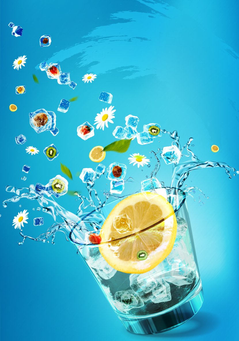 Iced Tea Cocktail Lemonade Chrysanthemum - Lemon - Ice Transparent PNG