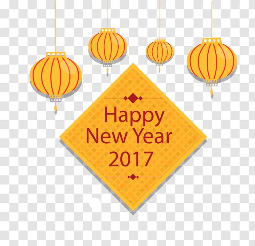 Euclidean Vector - Chinese New Year - Happy 2017 Transparent PNG