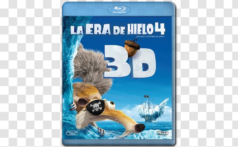Scrat Blu-ray Disc Sid Ice Age: Dawn Of The Dinosaurs Manfred - Marine Mammal - Hielo Transparent PNG