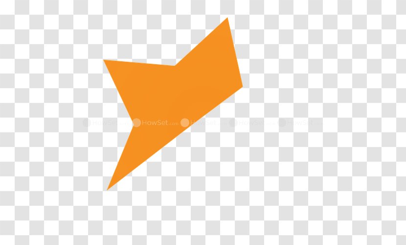 Line Angle - Orange - Six Corner Star Cartoon Transparent PNG