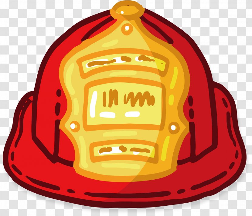Firefighters Helmet Firefighting - Fire Cap Vector Transparent PNG