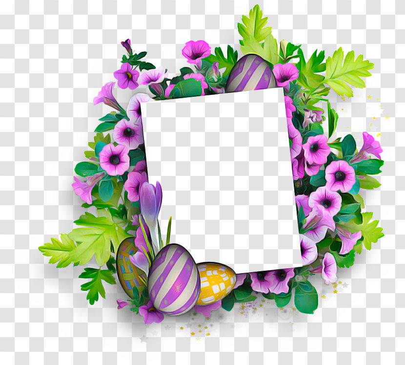 Watercolor Wreath Flower - Purple - Interior Design Wildflower Transparent PNG
