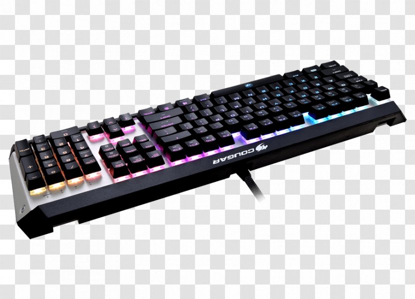 Computer Keyboard Gaming Keypad Cougar Attack X3 RGB USB Rollover - Multimedia Transparent PNG