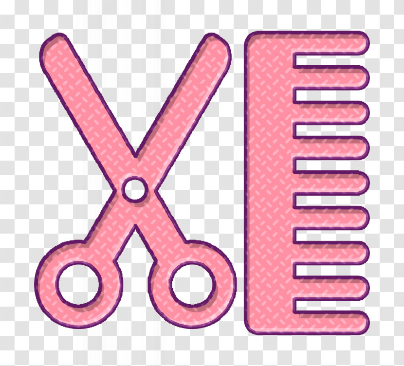 Icon Hotels Icon Hair Scissors And Comb Icon Transparent PNG