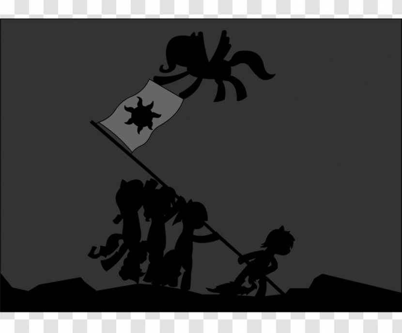 Black Silhouette Shadow Desktop Wallpaper Angle - Animated Cartoon - Iwo Jima Transparent PNG