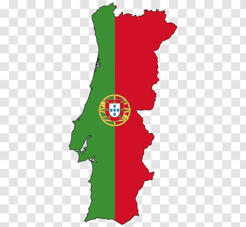 Flag Of Portugal Blank Map Transparent PNG
