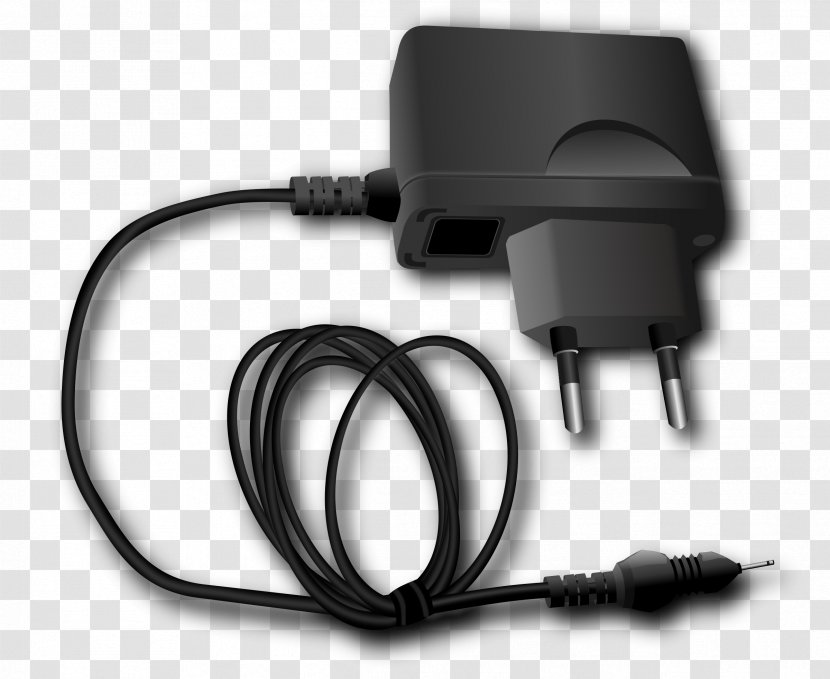 Battery Charger IPhone Clip Art - Ac Adapter - Iphone Transparent PNG