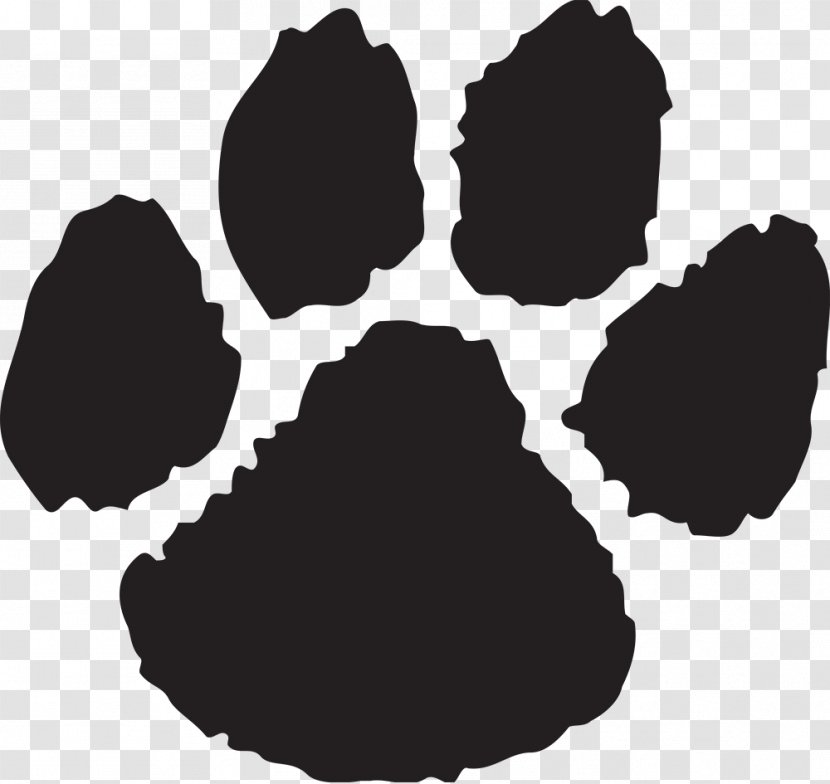 Wildcat Dog Paw Clip Art - Black Cliparts Transparent PNG