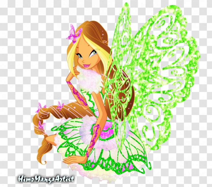 Flora Fairy Musa Butterflix Art - Fictional Character Transparent PNG