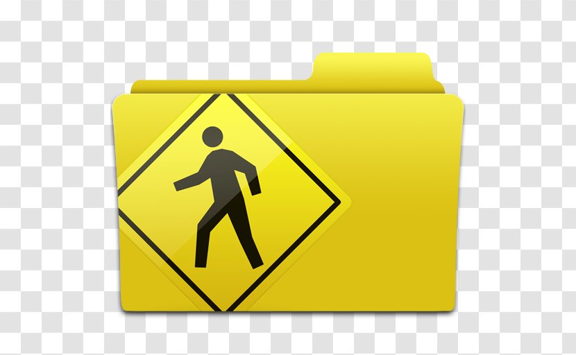 Pedestrian Crossing Traffic Sign Road - File Sharing Transparent PNG