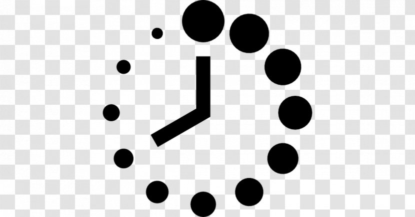 Clock - Black And White - Point Transparent PNG