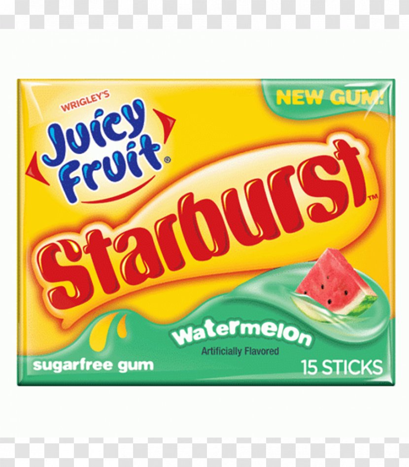 Chewing Gum Juicy Fruit Starburst Wrigley Company 0 - Processed Food Transparent PNG