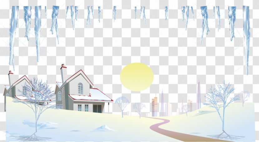 Illustration - Winter - Scenery Vector Material Aoxue Transparent PNG