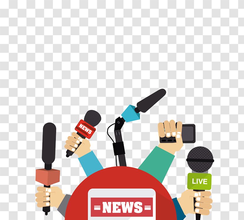 Fake News World Newspaper Media - Microphone - Broadcasting Transparent PNG