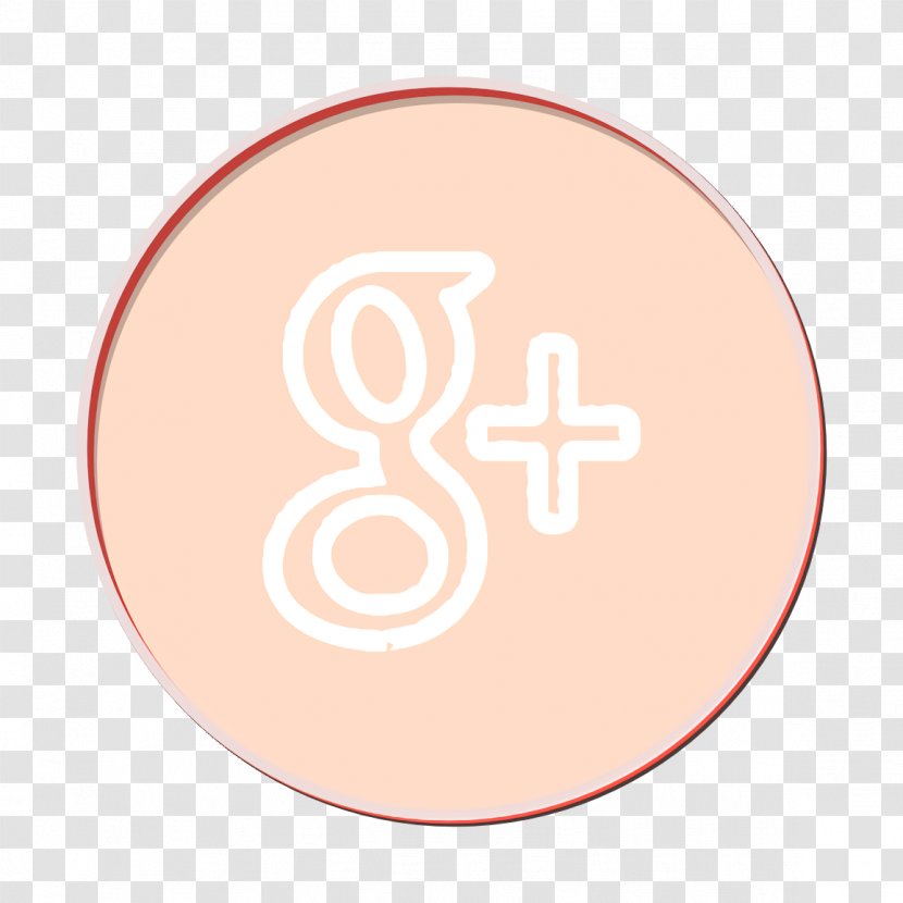 Circle Icon Google Outline - Peach - Beige Transparent PNG