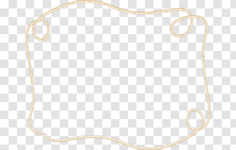 Material White Pattern - Beige - Creative Rope Border Transparent PNG