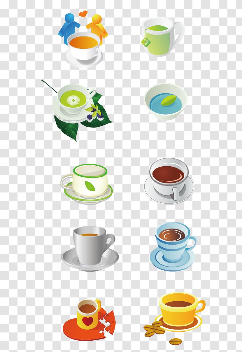 Green Tea Coffee Flowering White Transparent PNG