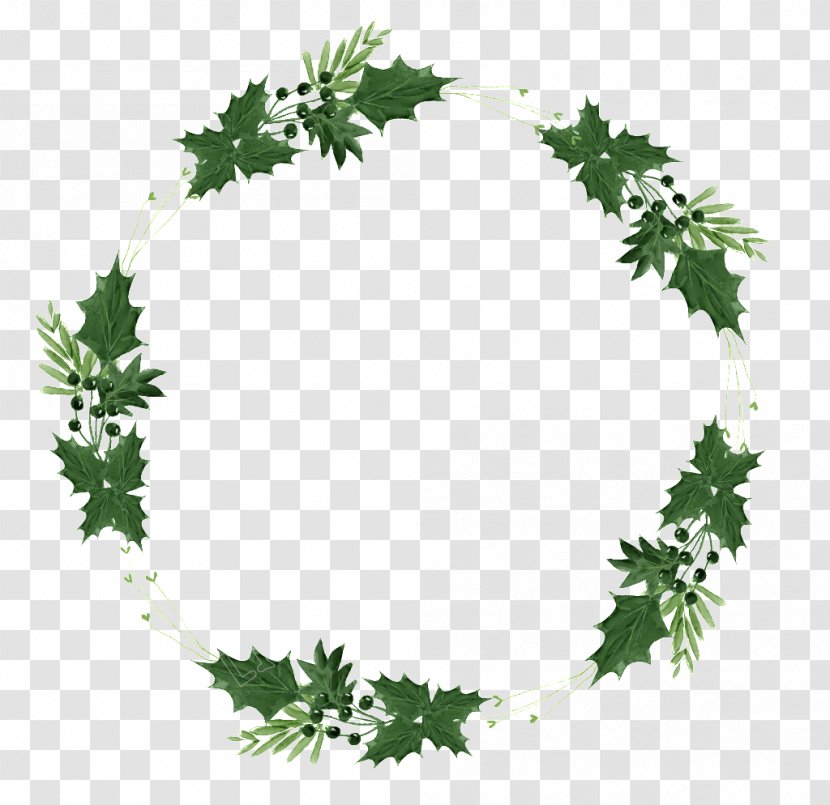 Wreath Image Leaf Christmas Day - Parsley - Oss Border Transparent PNG