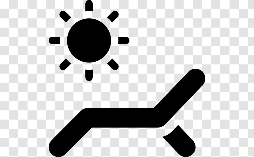 Sun Tanning Indoor Sign - Black And White - Sunbath Transparent PNG