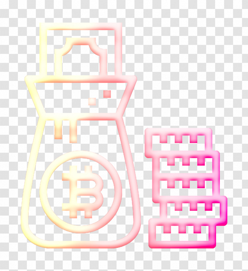 Money Bag Icon Bitcoin Icon Business And Finance Icon Transparent PNG