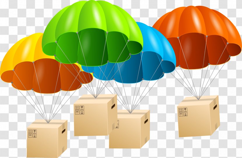 Balloon Gift Parachute Gratis - Parachute,balloon,gift,gift Transparent PNG