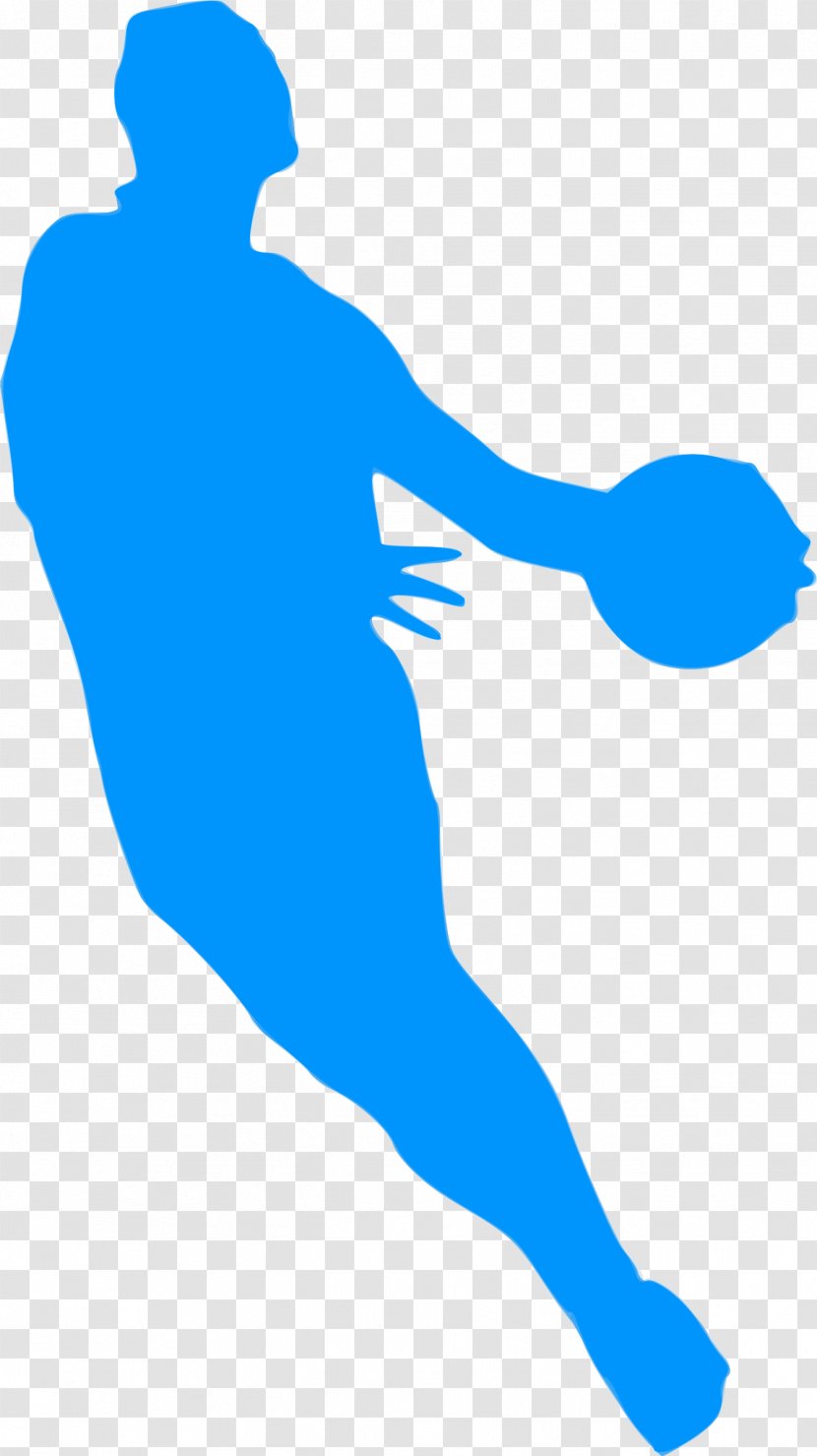 Arm Joint Cobalt Blue Homo Sapiens Human Behavior - Male - Basketball Silhouette Transparent PNG