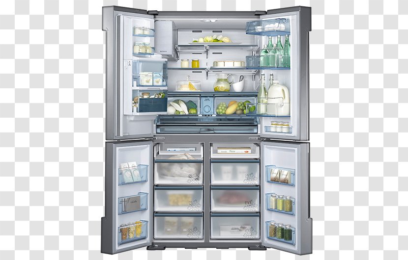 Samsung Chef RF34H9960S4 Refrigerator Refrigeration Door Home Appliance Transparent PNG