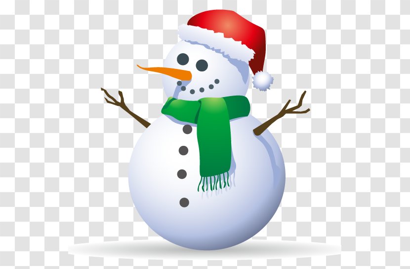 Snowman Christmas - Vector Transparent PNG