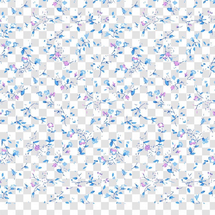 Blue Flower - Texture - Floral Background Transparent PNG