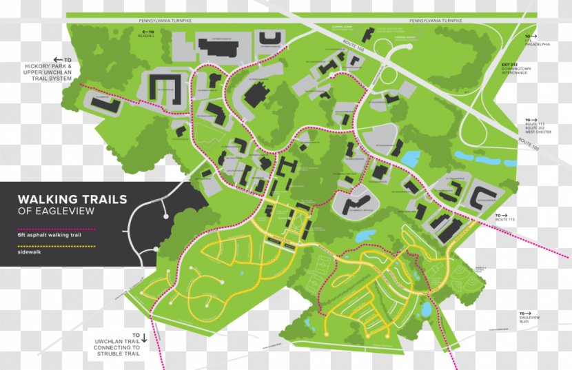 Eagleview Town Center Map Exton Boulevard - Toll Road Transparent PNG