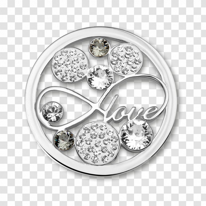 Silver Jewellery Coin Swarovski AG - Crystal Transparent PNG