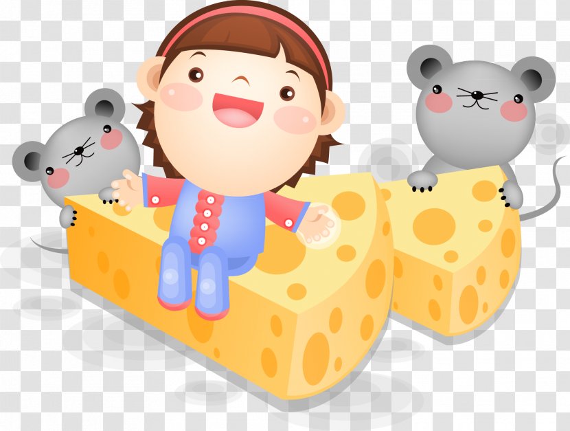 Computer Mouse Cheese - Child - Steal Transparent PNG