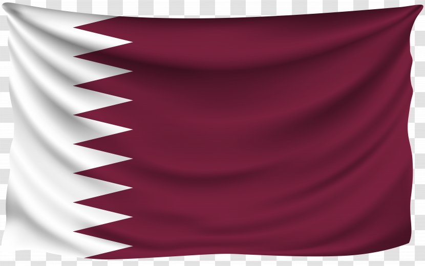 Flag Of Qatar 0 1 - White Transparent PNG