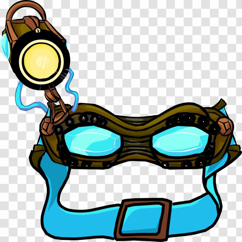 Goggles Club Penguin Ghost Glasses Eyewear - Diving Snorkeling Masks - GOGGLES Transparent PNG
