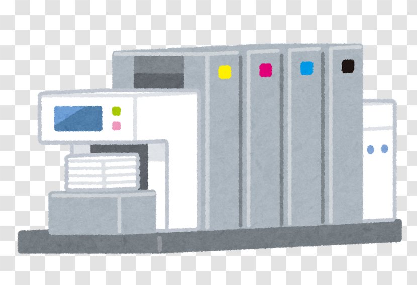 Paper Machine Printing Press Printer - Bookbinding - Offset Transparent PNG