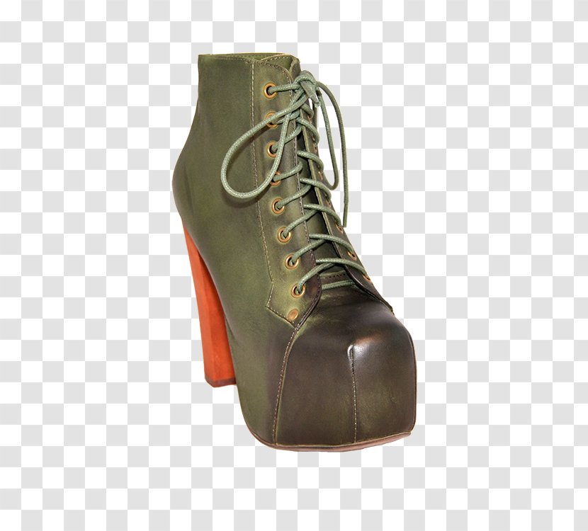 Boot High-heeled Shoe - Brown Transparent PNG