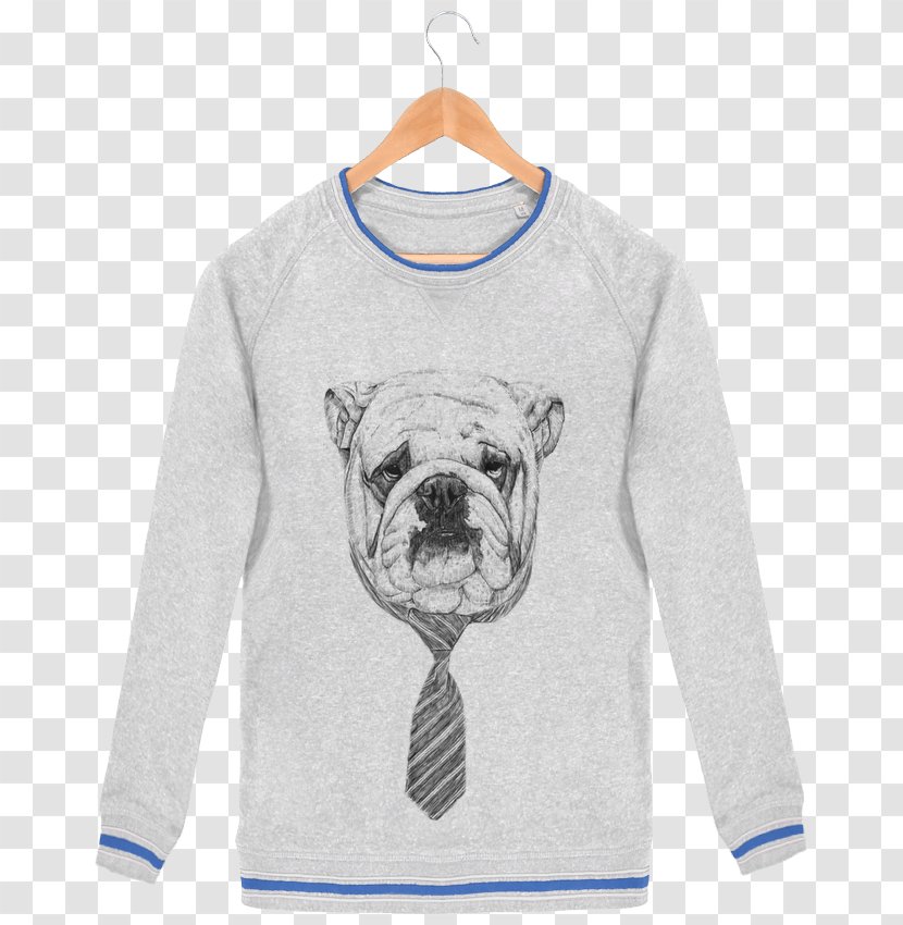 T-shirt Hoodie Bluza Sweater Collar - Dog Like Mammal - Sweatshirts Motif Transparent PNG