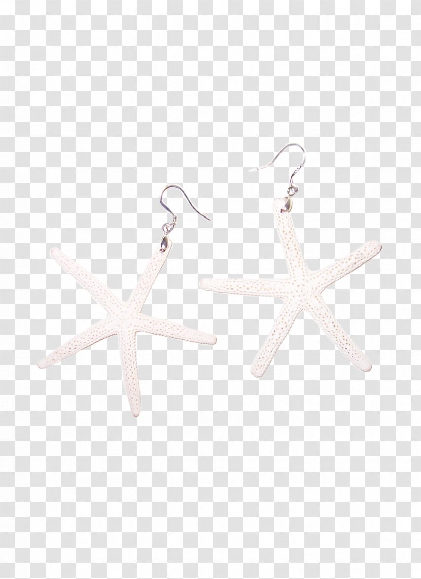 Earring Body Jewellery Silver Starfish - White Transparent PNG