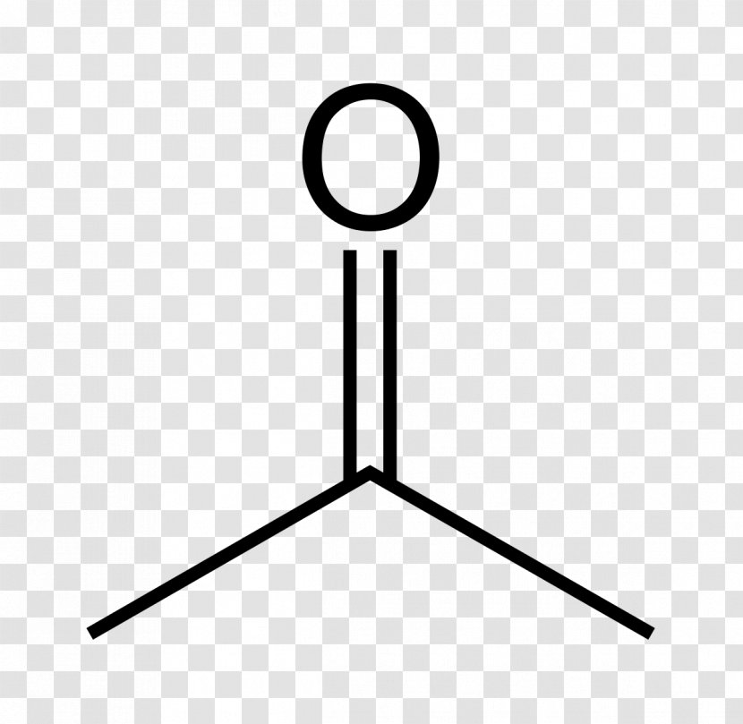 Acetone Chemical Formula Skeletal Structural Chemistry - Carbonyl Group - Isomer Transparent PNG