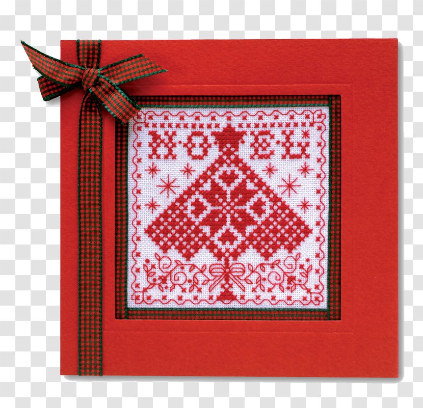 Christmas Greeting & Note Cards Cross-stitch Pattern Transparent PNG