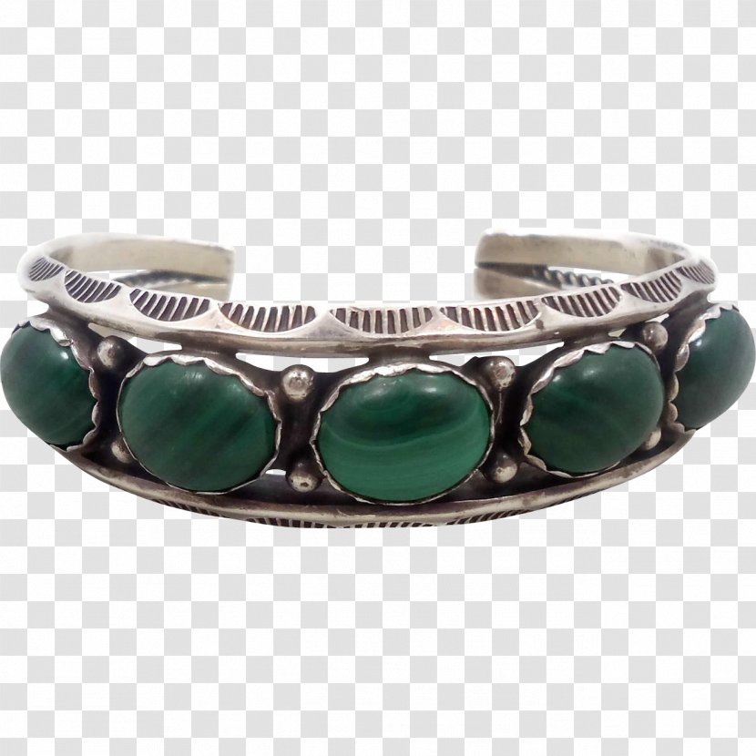 Turquoise Malachite Bracelet Bangle Sterling Silver - Jewellery Transparent PNG