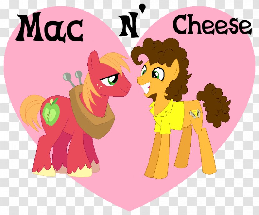 Pinkie Pie Pony Big McIntosh Applejack Rainbow Dash - Heart - Mac N Cheese Transparent PNG