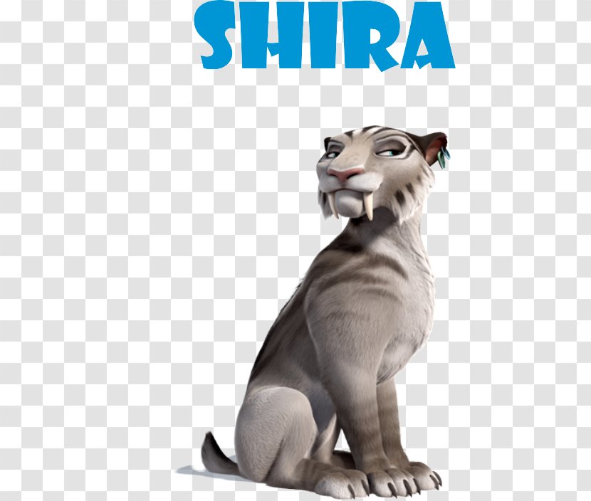 Diego Shira Ice Age Saber-toothed Tiger Blue Sky Studios - Animated Film Transparent PNG
