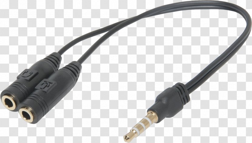 Laptop Microphone Phone Connector Adapter Headphones - Networking Cables Transparent PNG