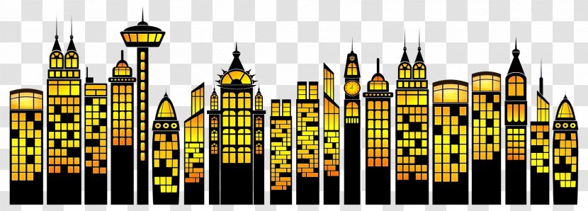 SkyscraperCity Clip Art - Yellow - CITY Transparent PNG