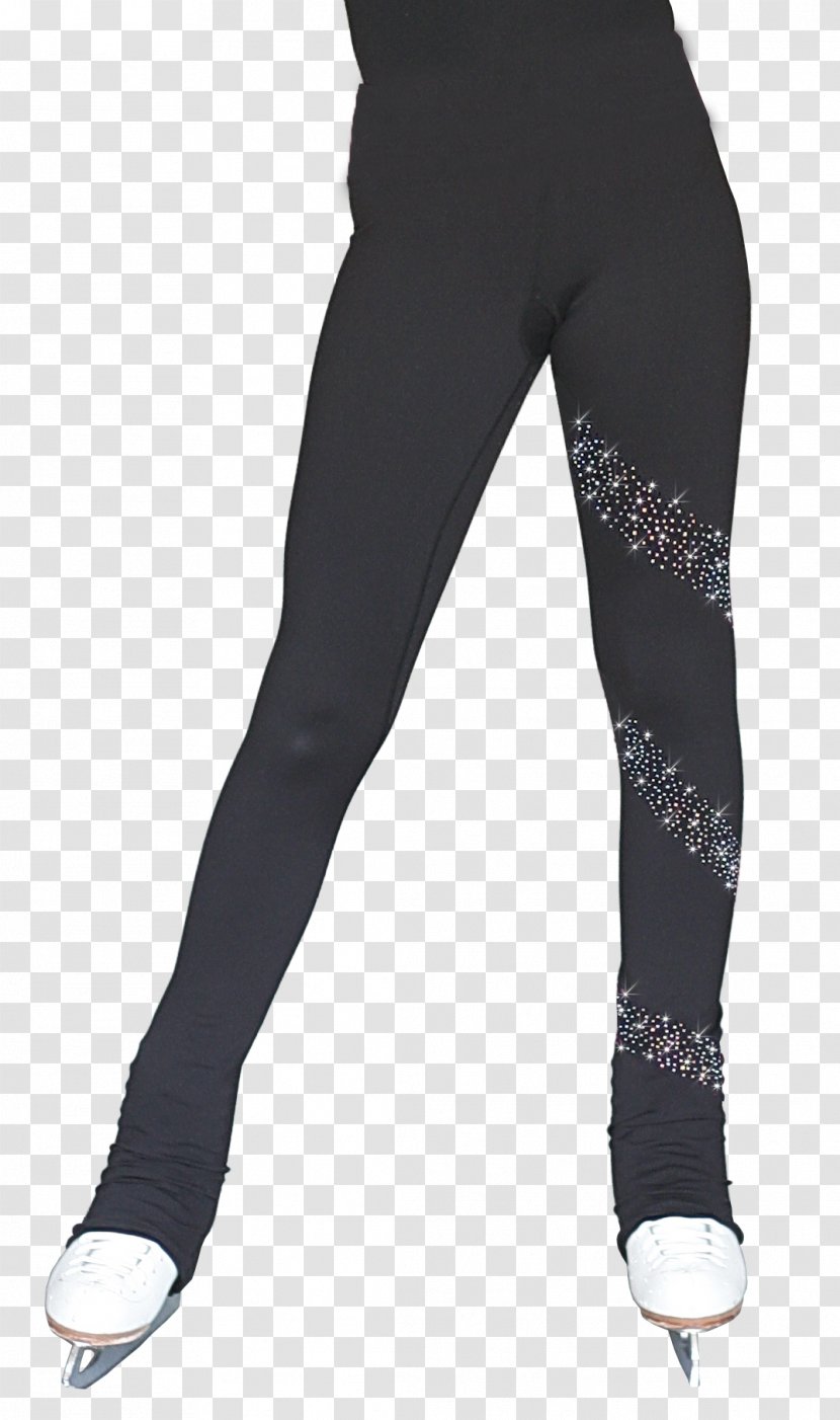 Figure Skating Pants Ice Clothing Leggings - Waistband - Band Shirts With Black Jeans Transparent PNG