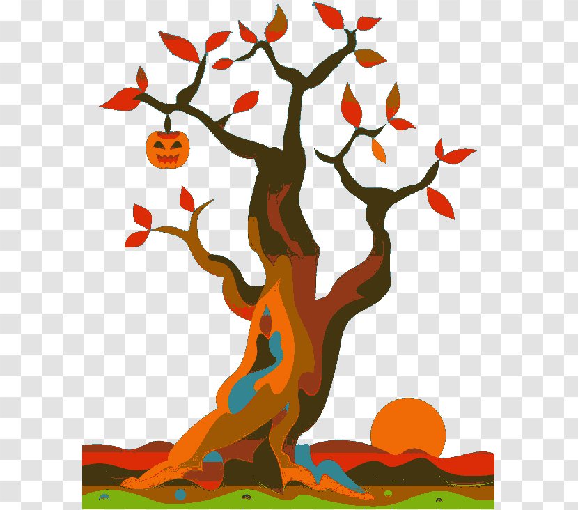 Calabaza Autumn Pumpkin Tree - Cucurbita Pepo Transparent PNG
