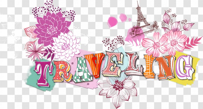 Eiffel Tower Tourism Pattern - Motif - Travel Background Transparent PNG