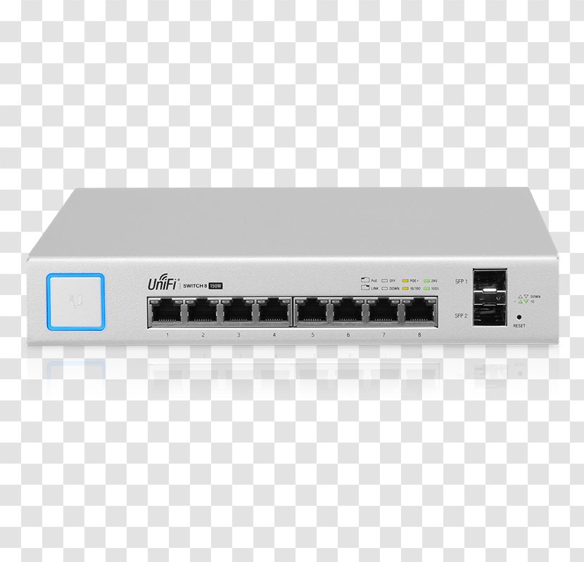 Power Over Ethernet Ubiquiti Networks Network Switch UniFi Small Form-factor Pluggable Transceiver - Wireless Interface Controller Transparent PNG
