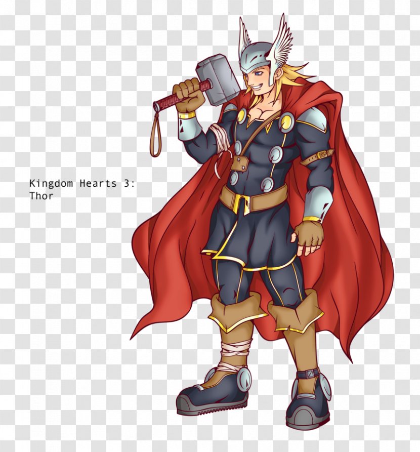 Thor Heimdall Loki Marvel Comics Superhero - Watercolor - Kingdom Hearts Transparent PNG